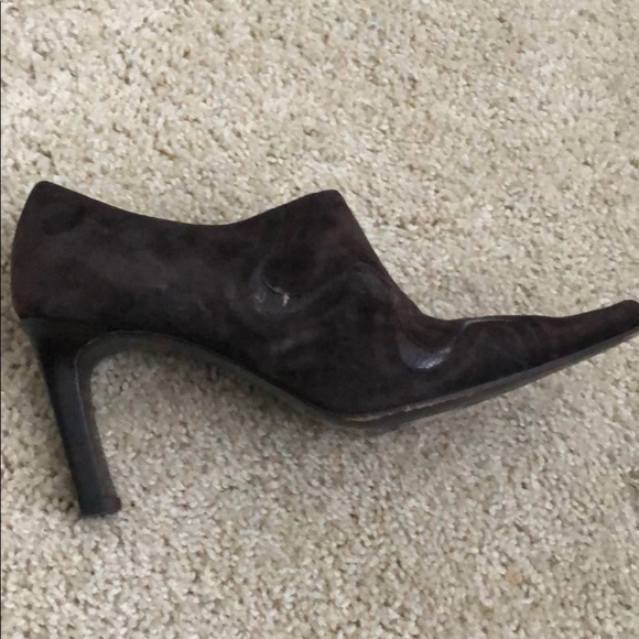Brown suede/Italian leather bootie by Paloma sz 8 - Picture 4 of 5